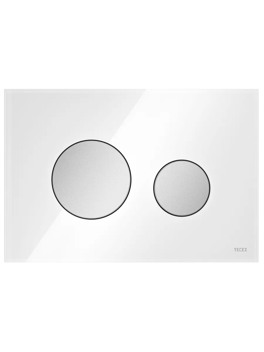 teceloop-cristal-blanco-cromo-mate Pulsador TeceLoop Cristal Tece - Imagen 1