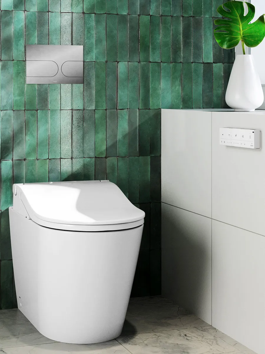 TCF802E2G_NW1_washlet_LS WASHLET® RW Auto Flush A Suelo Toto Perfil Blanco - Imagen 1