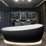 Bañera Flotation, Zero Dimension Toto Negro Mate
