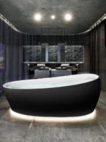 Bañera Flotation, Zero Dimension Toto Negro Mate