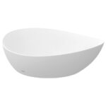 Lavabo TA Asimétrico Cerámica Blanco Mate